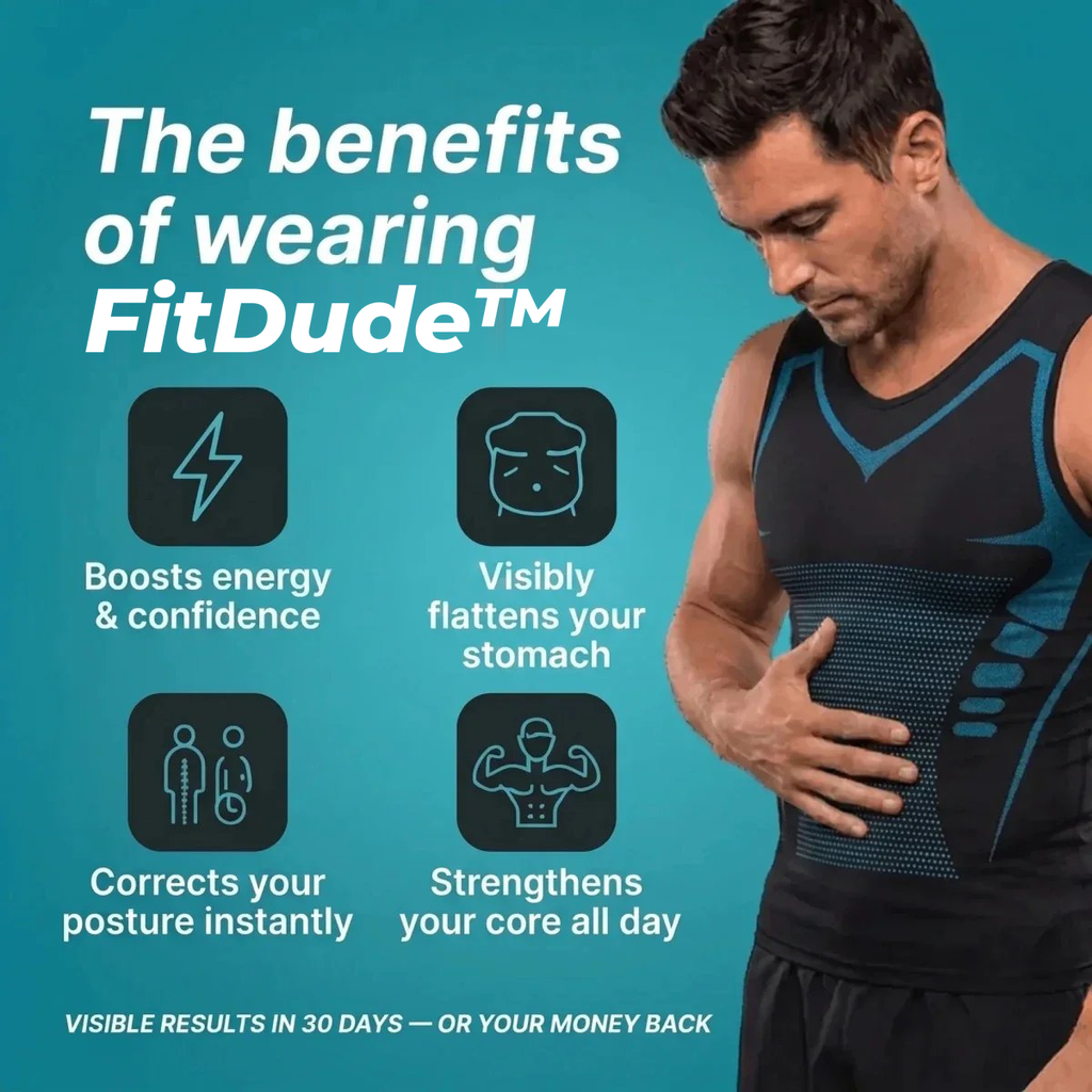FitDude™ 2.0 — Look 20 Pounds Lighter In 15 Seconds.