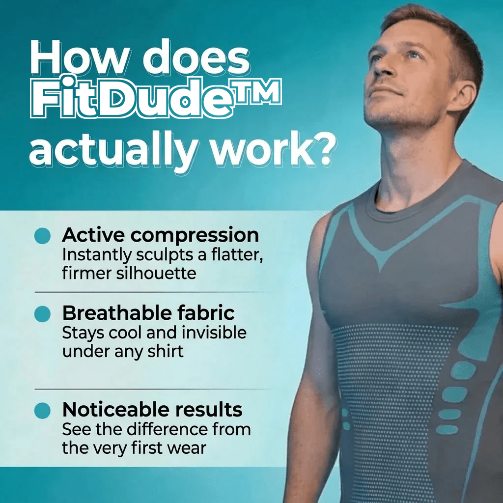 FitDude™ 2.0 — Look 20 Pounds Lighter In 15 Seconds.