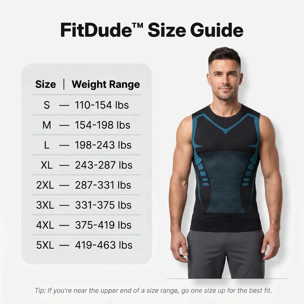 FitDude™ 2.0 — Look 20 Pounds Lighter In 15 Seconds.
